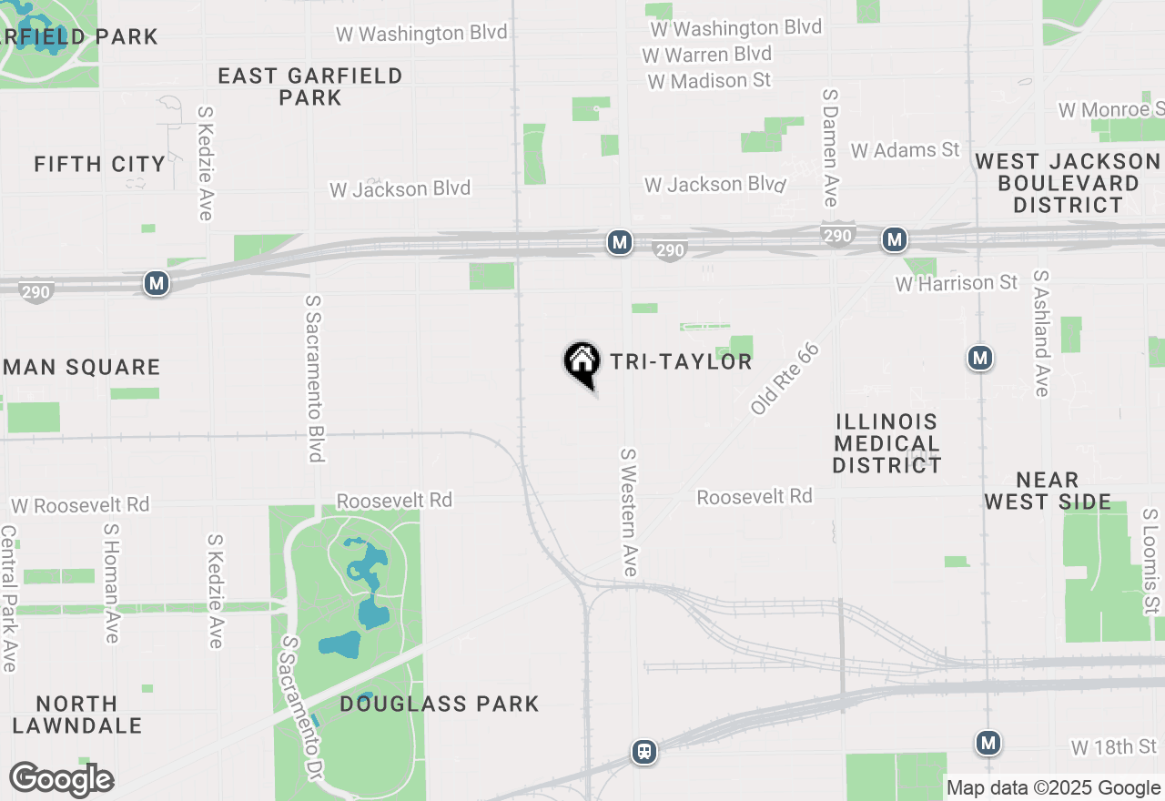 Map of 2455 W Arthington Street #2, Chicago, IL 60612