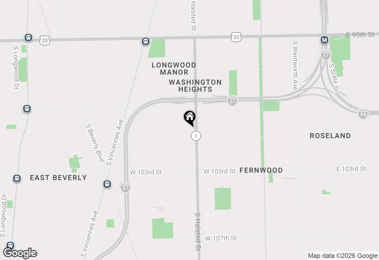 Map of 10029 S Green Street, Chicago, IL 60643