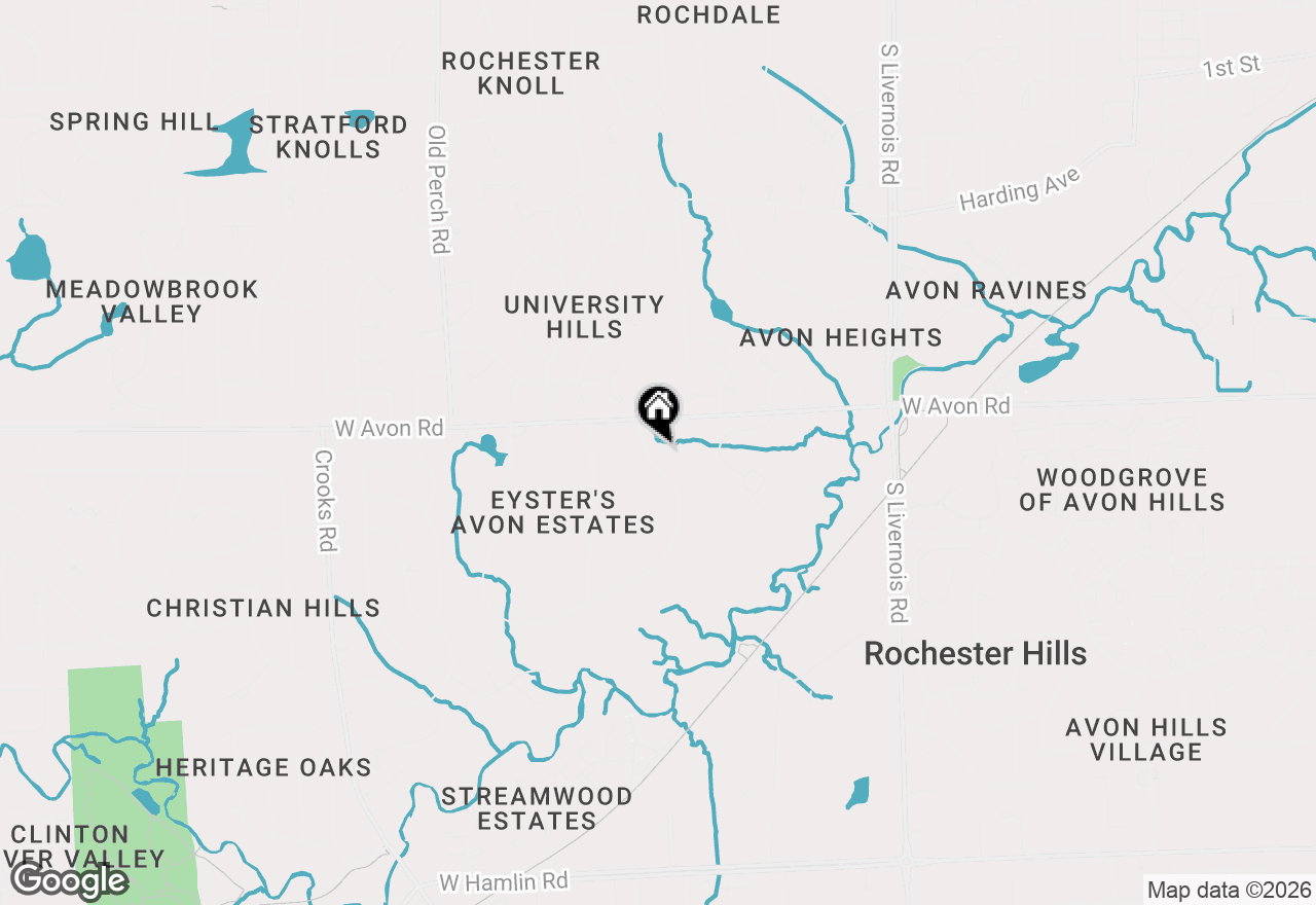 Map of 1063 Avon Circle E, Rochester Hills, MI 48309