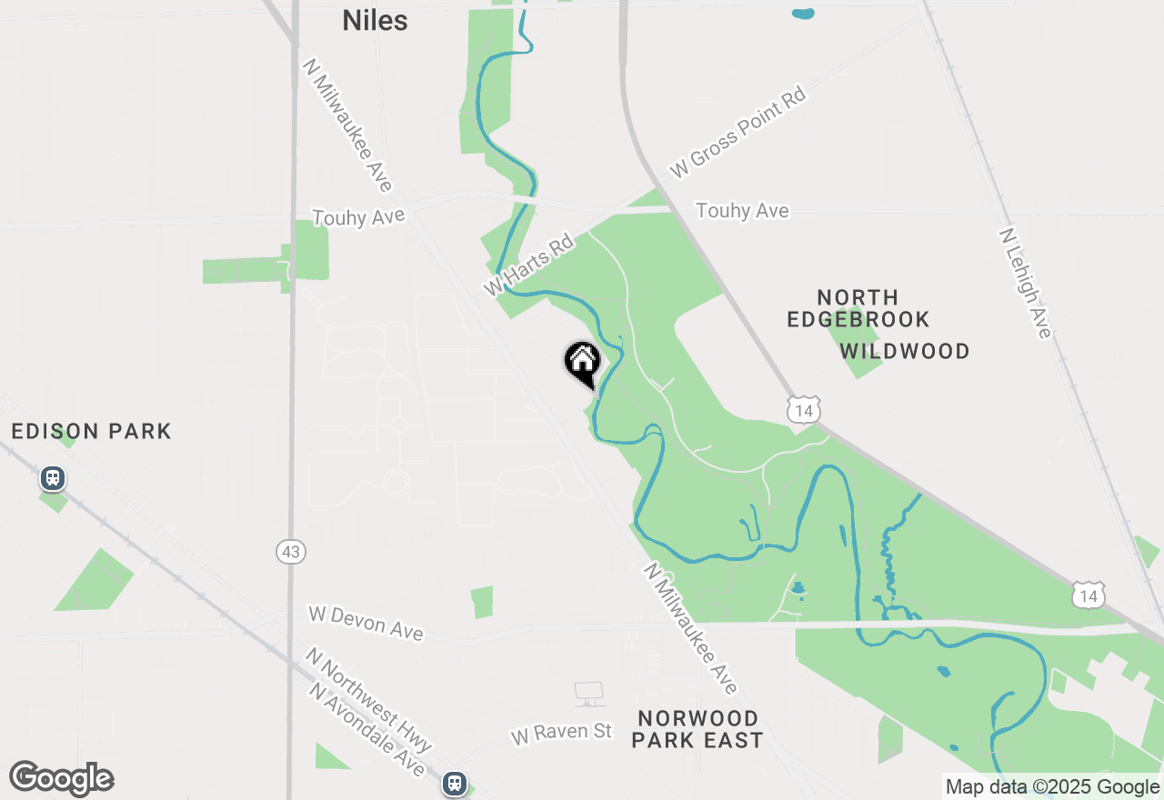 Map of 6801 N Milwaukee Avenue #503, Niles, IL 60714