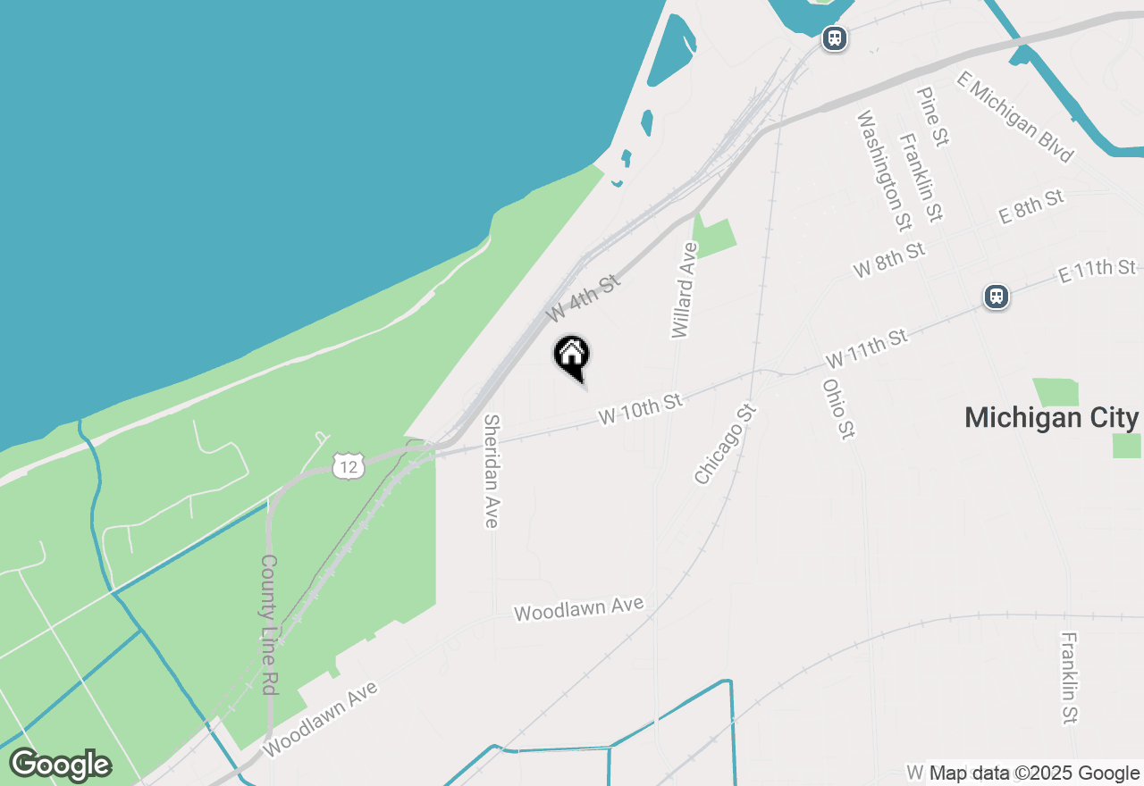 Map of 116 Hancock Avenue, Michigan City, IN 46360