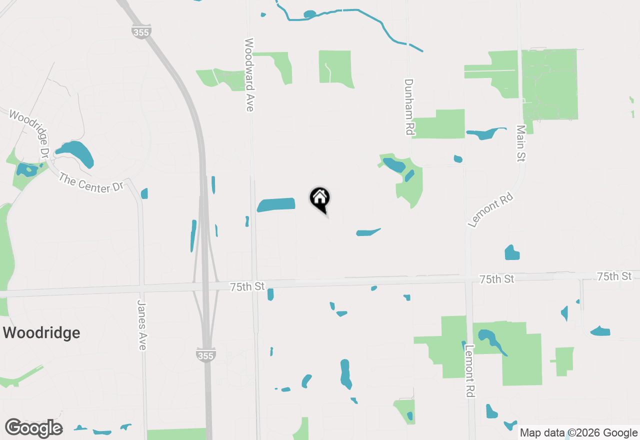 Map of 1708 White Place, Downers Grove, IL 60516