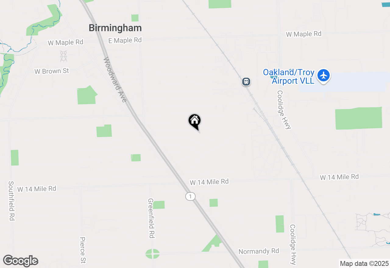 Map of 1790 Humphrey Avenue, Birmingham, MI 48009