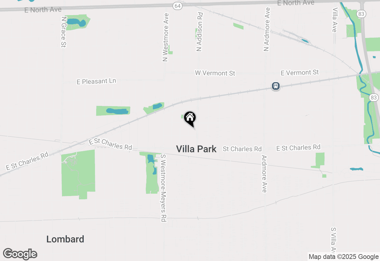 Map of 115 N 3rd Avenue, Villa Park, IL 60181