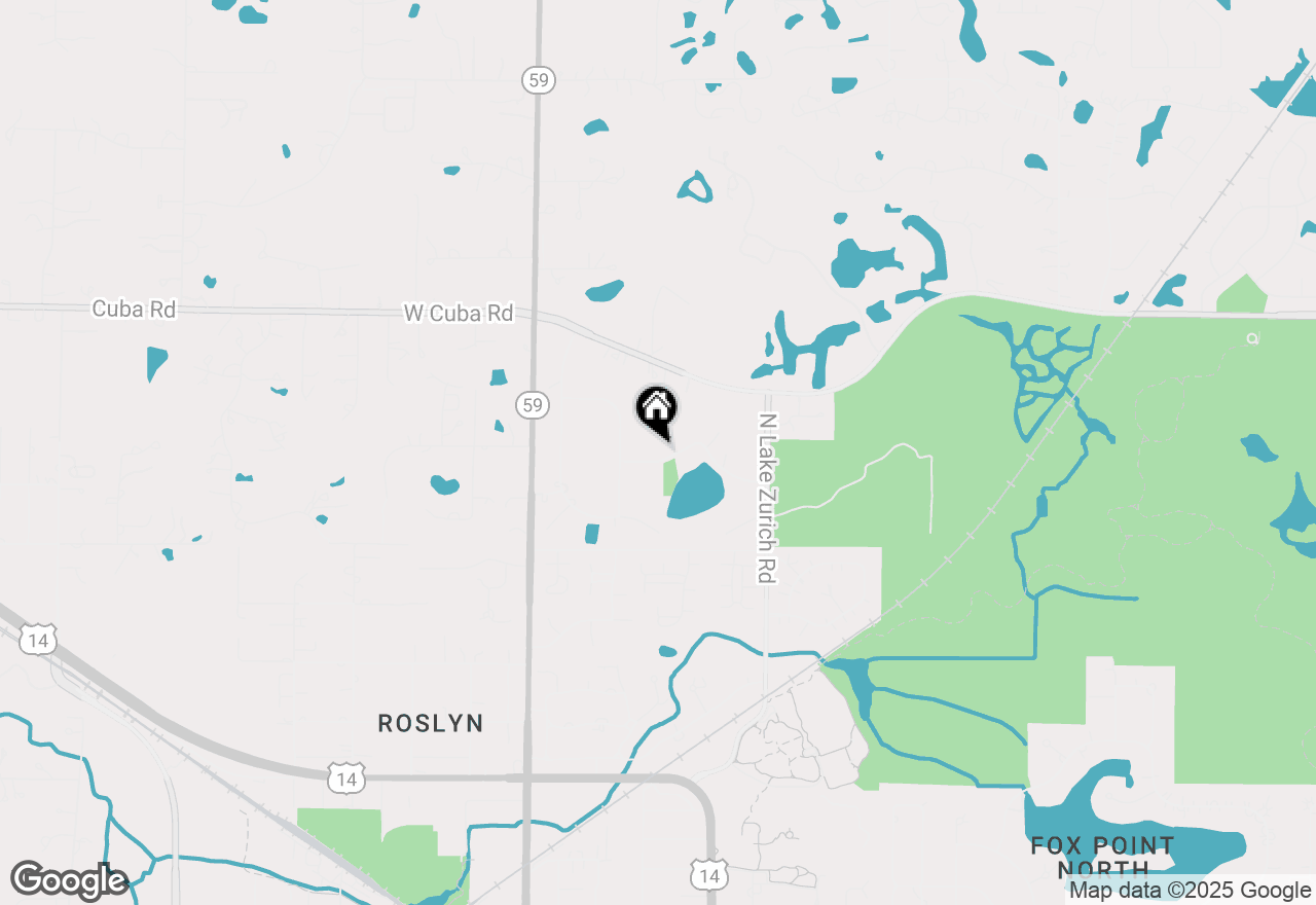 Map of 25482 W Lake Shore Drive, Barrington, IL 60010