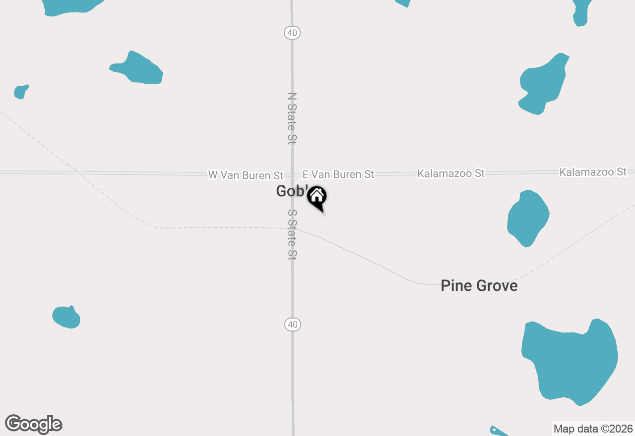 Map of 208 W Main Street, Gobles, MI 49055