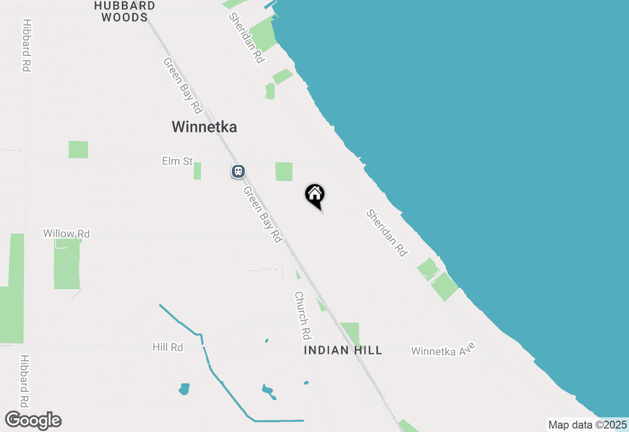 Map of 577 Ash Street, Winnetka, IL 60093