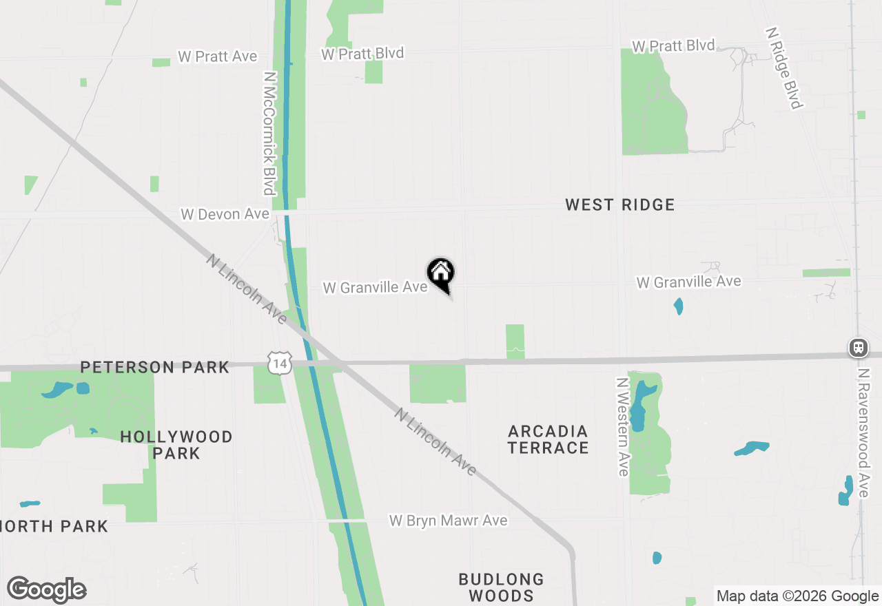 Map of (Address confidential), Chicago, Illinois 60659