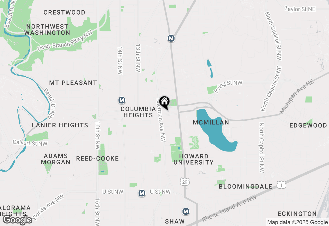 Map of 768 Hobart Place Nw, Washington, DC 20001