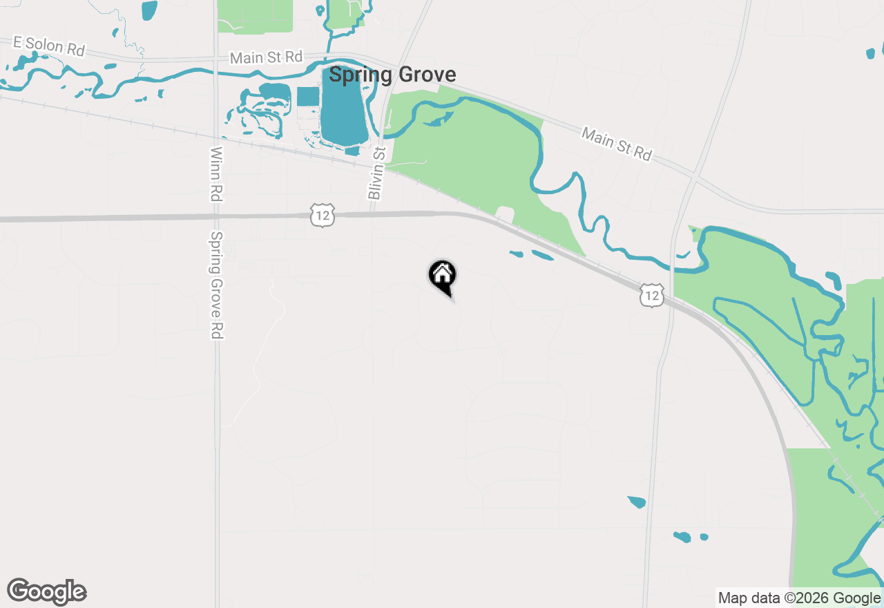 Map of 1979 Red Oak Lane, Spring Grove, IL 60081