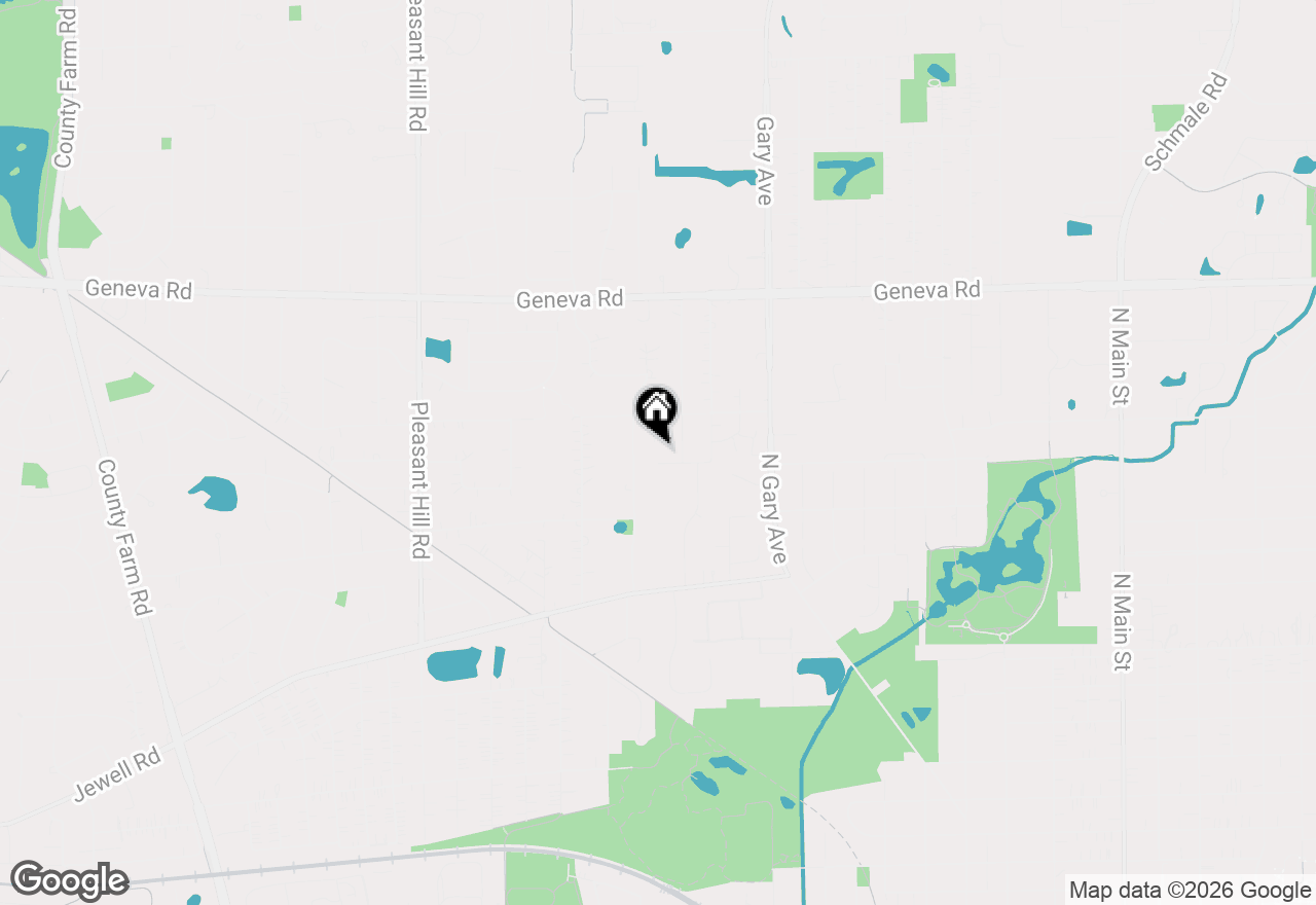 Map of 1251 W Thomas Road, Wheaton, IL 60187