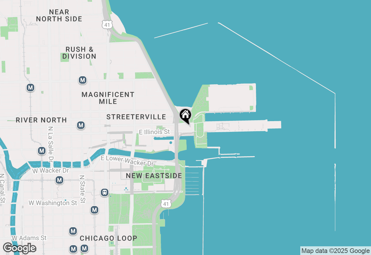 Map of 505 N Lake Shore Drive #1616, Chicago, IL 60611
