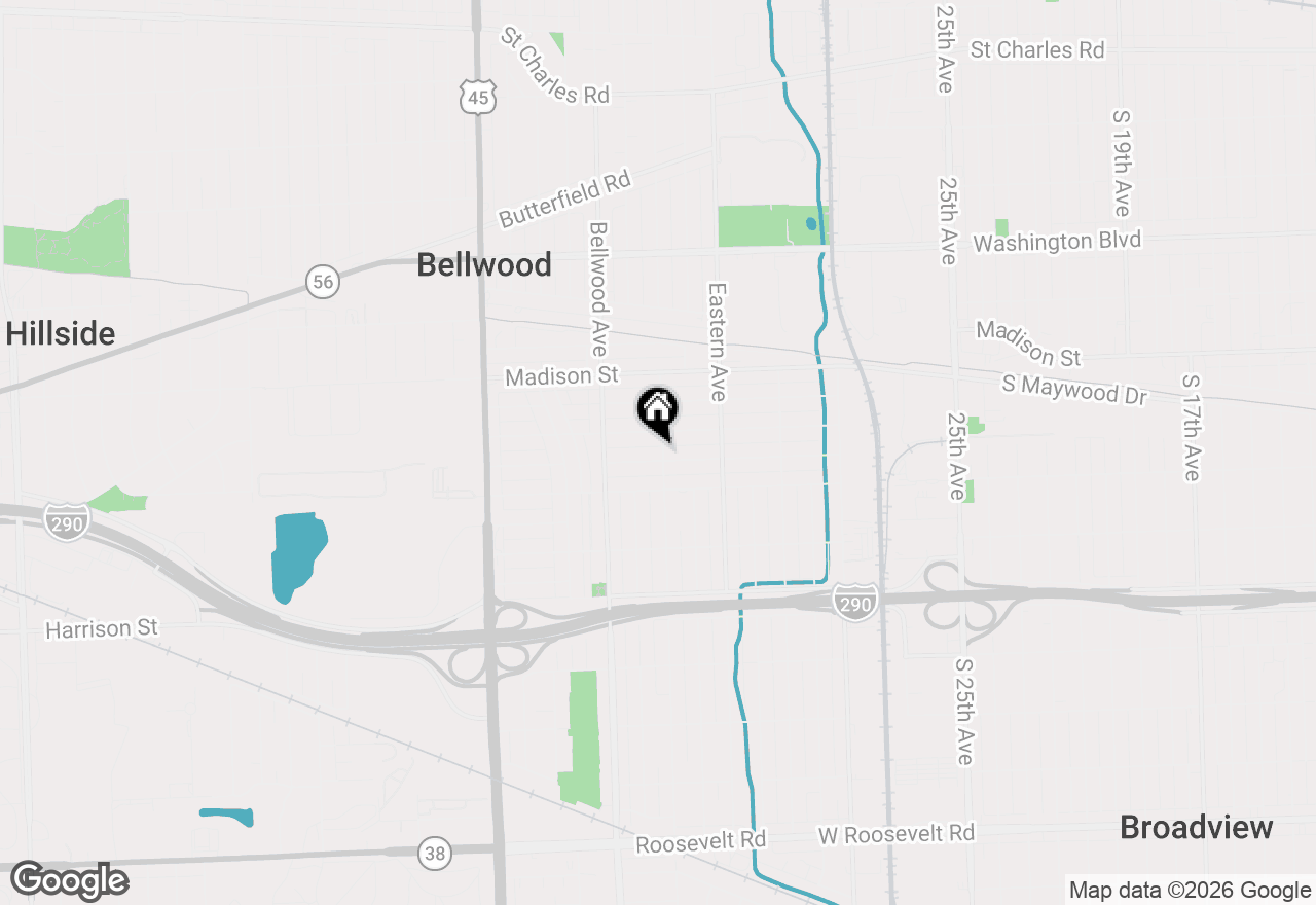 Map of 3501 Adams Street, Bellwood, IL 60104