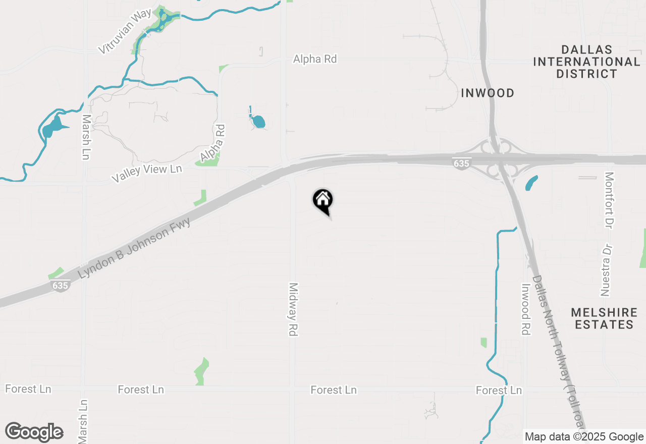 Map of 4315 Laren Lane, Dallas, TX 75244