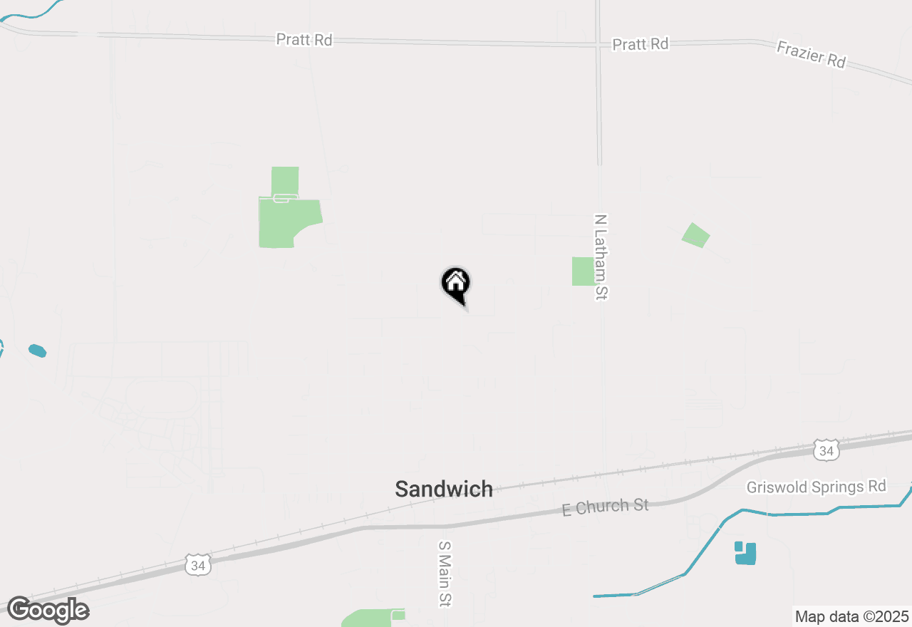 Map of 907 N Eddy Street, Sandwich, IL 60548