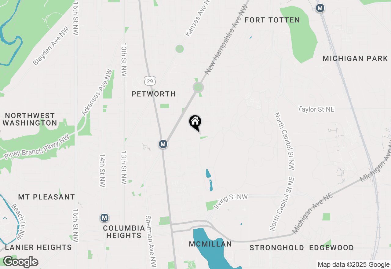 Map of 517 Quincy Street Nw, Washington, DC 20011