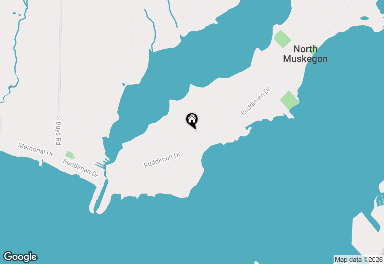 Map of 640 Plymouth Drive, North Muskegon, MI 49445