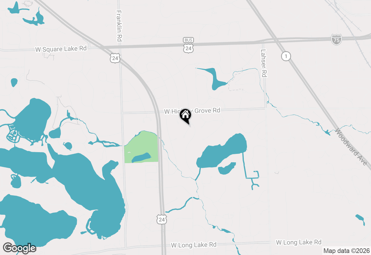 Map of 3080 Chickering Court, Bloomfield Hills, MI 48302