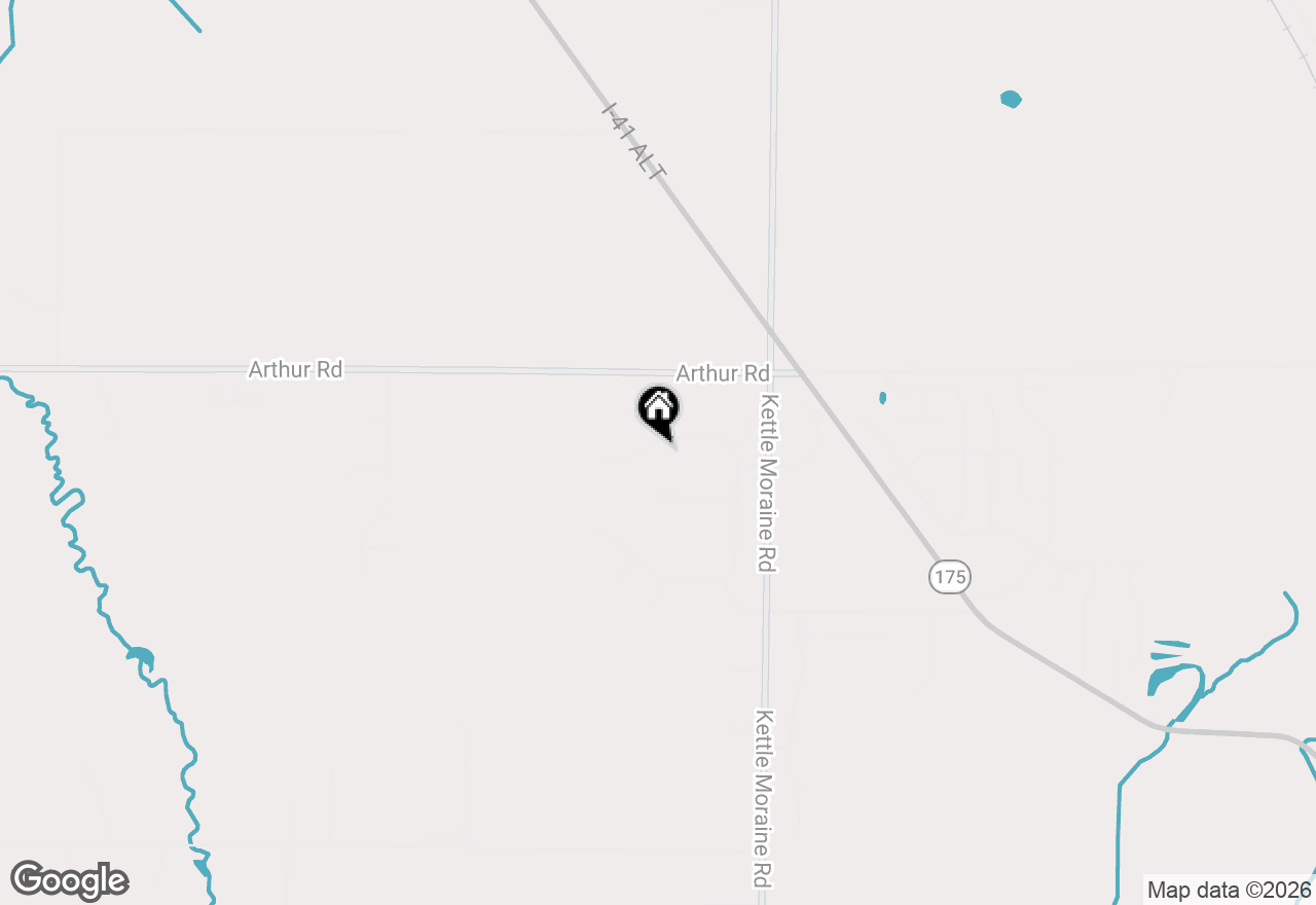 Map of 207 Hunters Xing N, Slinger, WI 53086