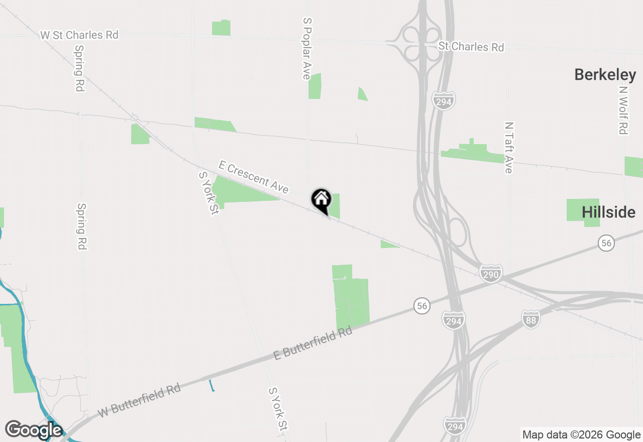 Map of 337 E Cayuga Avenue, Elmhurst, IL 60126