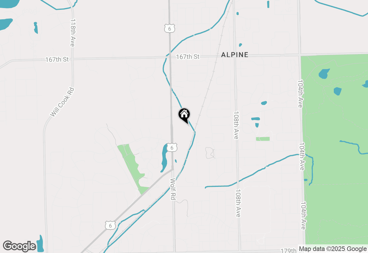 Map of 17101 Wolf Road, Orland Park, IL 60467