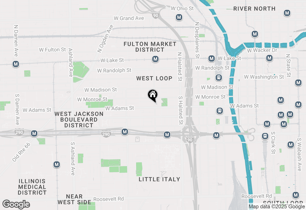 Map of 1000 W Adams Street #723, Chicago, IL 60607