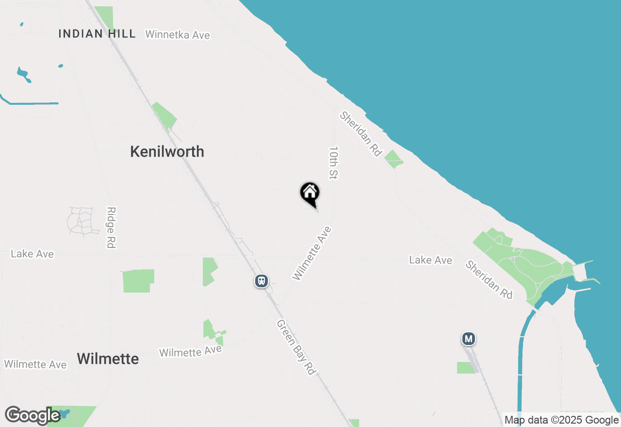 Map of 1040 Elmwood Avenue, Wilmette, IL 60091