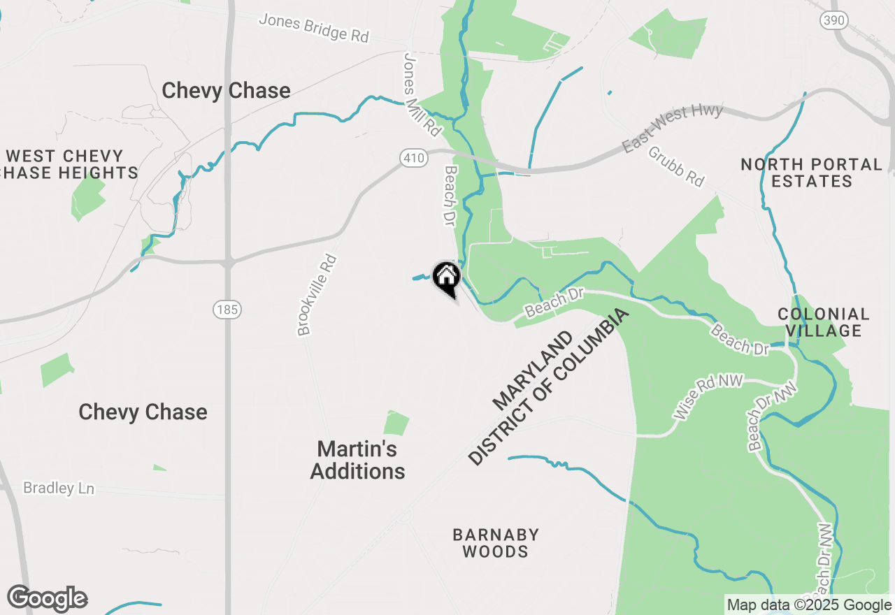 Map of 3110 Rolling Road, Chevy Chase, MD 20815