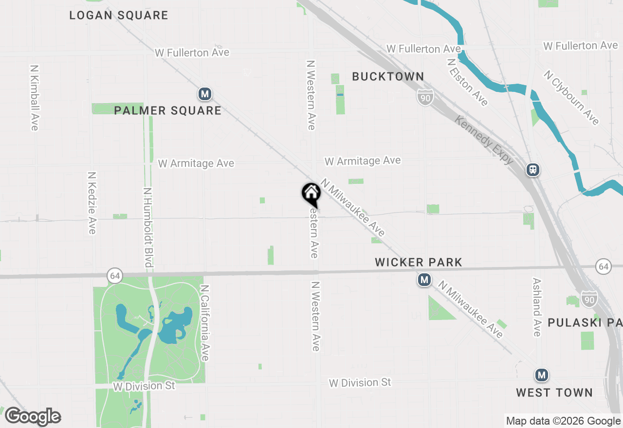 Map of (Address confidential), Chicago, Illinois 60647