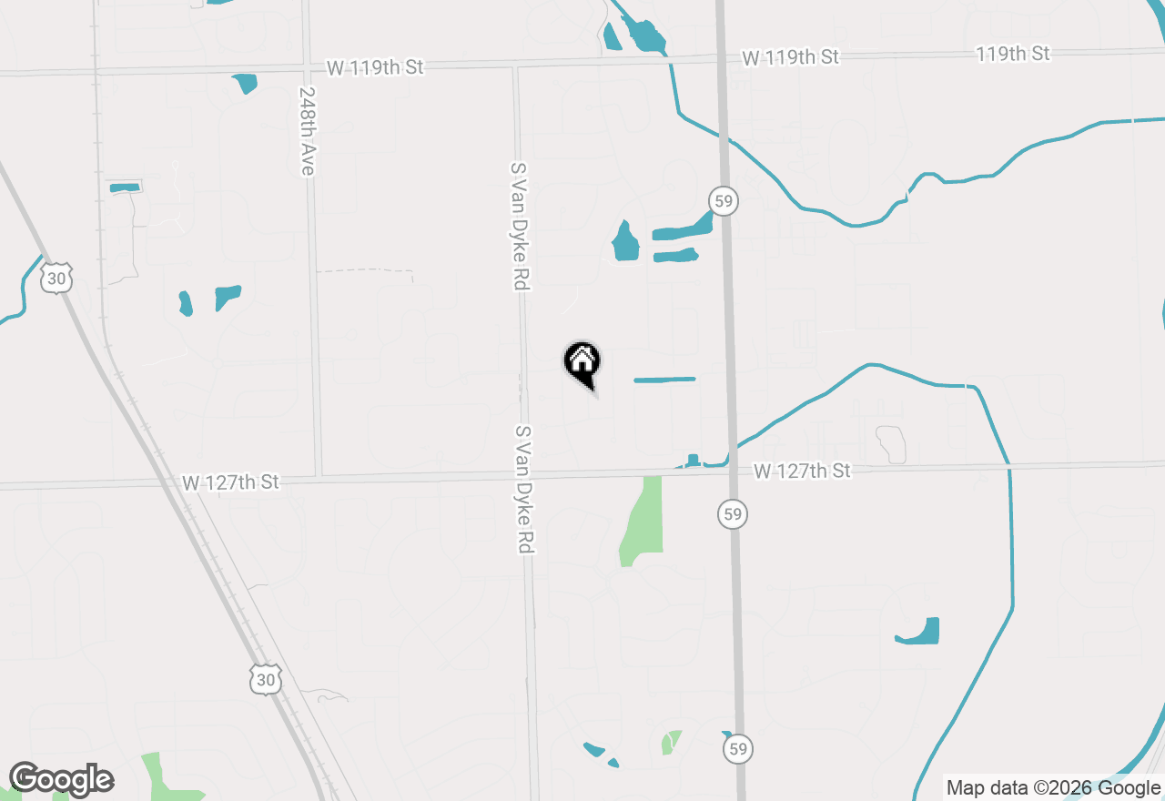 Map of 12542 Larkspur Lane, Plainfield, IL 60585