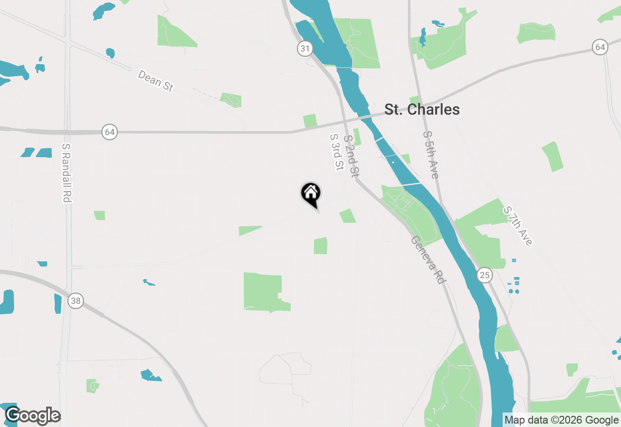 Map of 523 Prairie Street, St. Charles, IL 60174