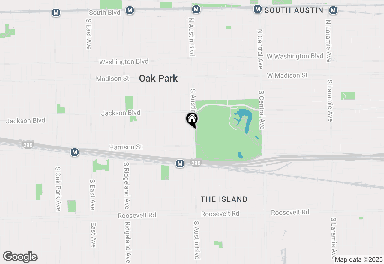 Map of 410 S Austin Boulevard #2S, Oak Park, IL 60304