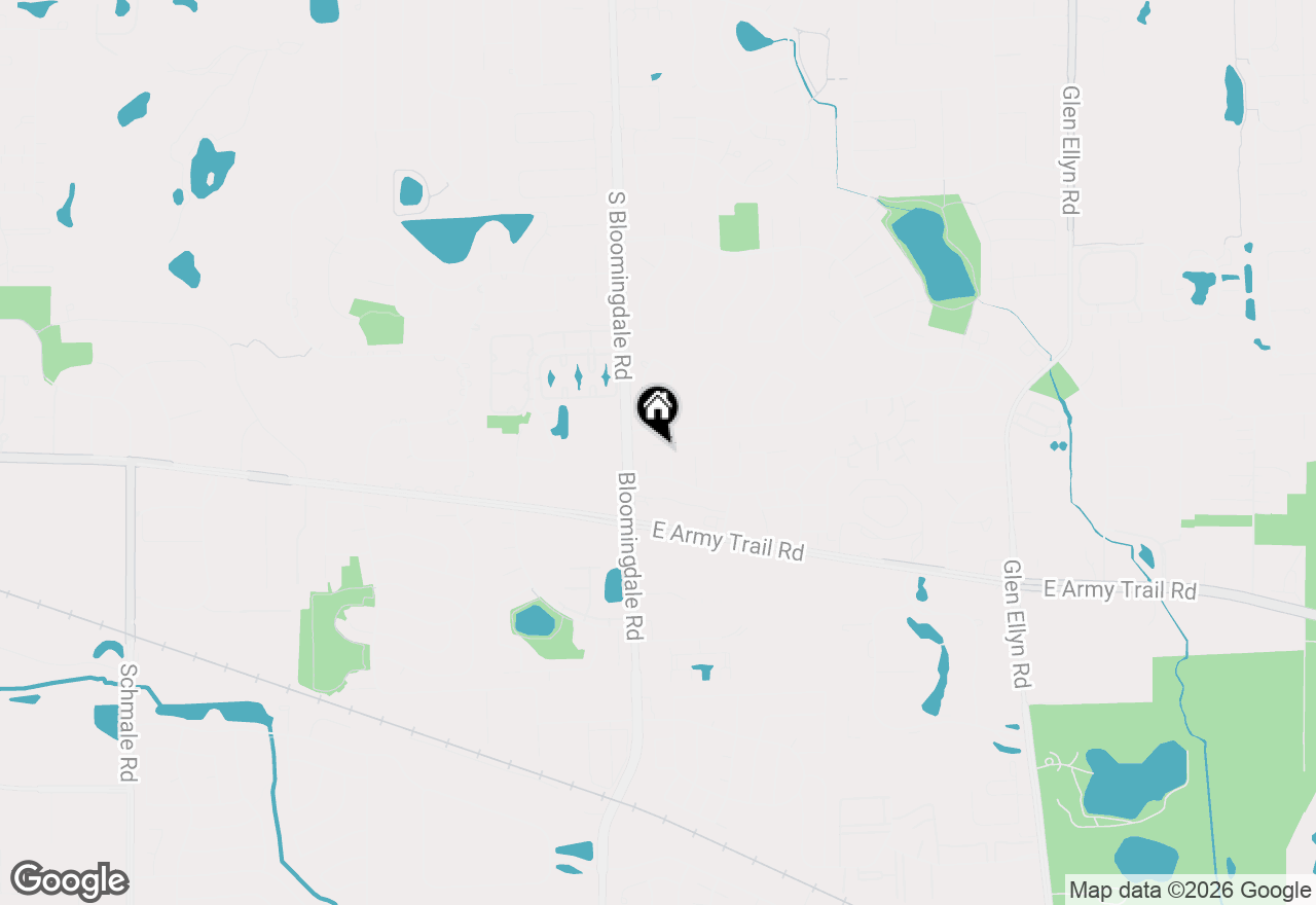 Map of 289 Barclay Drive, Glendale Heights, IL 60139