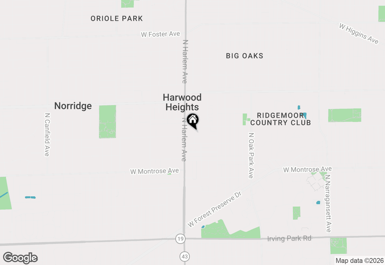 Map of 4536 N Nottingham Avenue #1, Harwood Heights, IL 60706