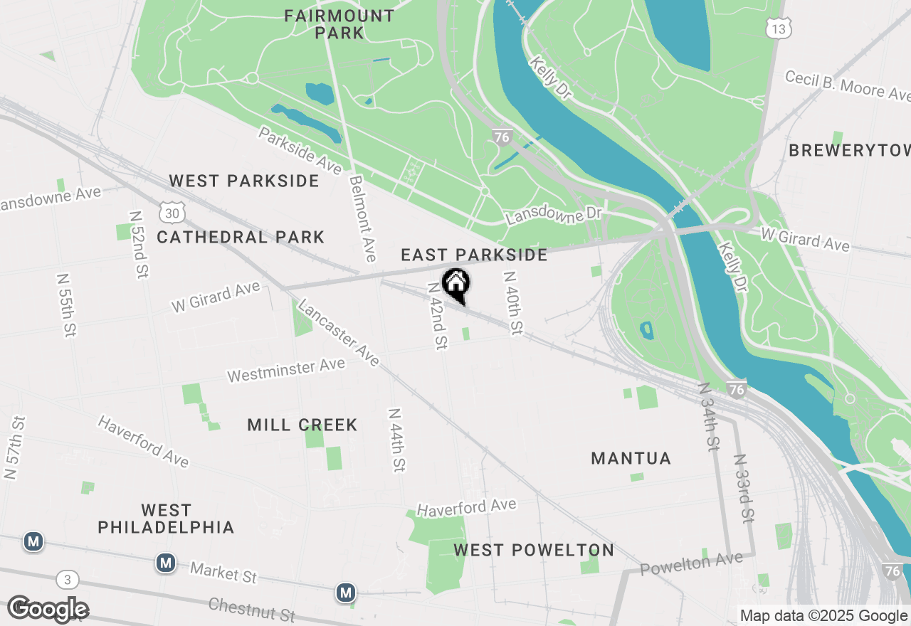 Map of 4143 Mantua Avenue, Philadelphia, PA 19104