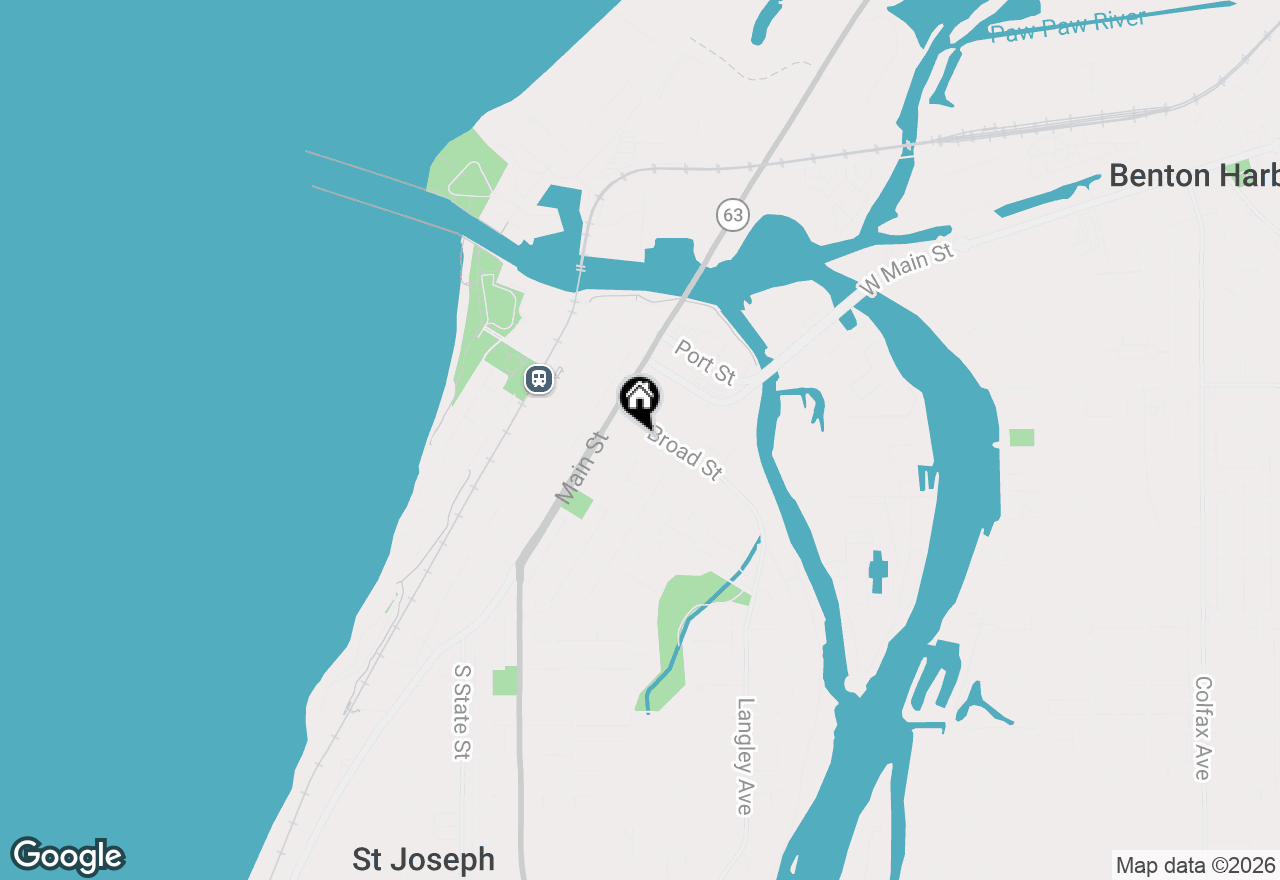 Map of 411 Court Street, St. Joseph, MI 49085