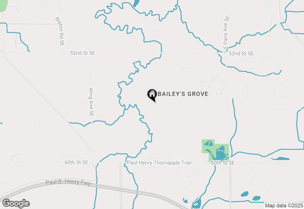Map of 3448 N Meadowgrove Drive Se, Kentwood, MI 49512