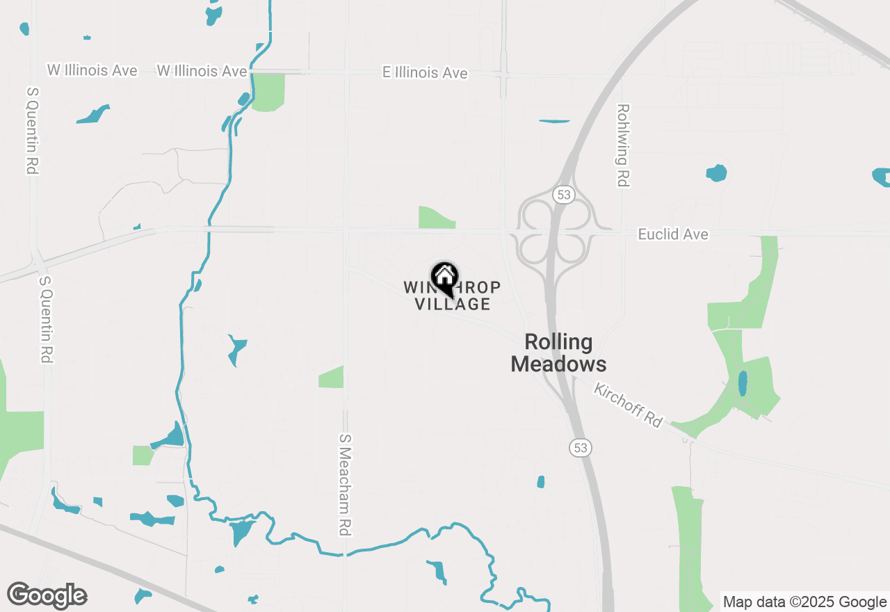 Map of 1 Falkirk Lane, Rolling Meadows, IL 60008