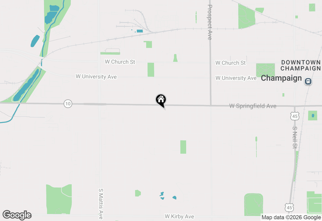 Map of 1212 W Healey Street, Champaign, IL 61821
