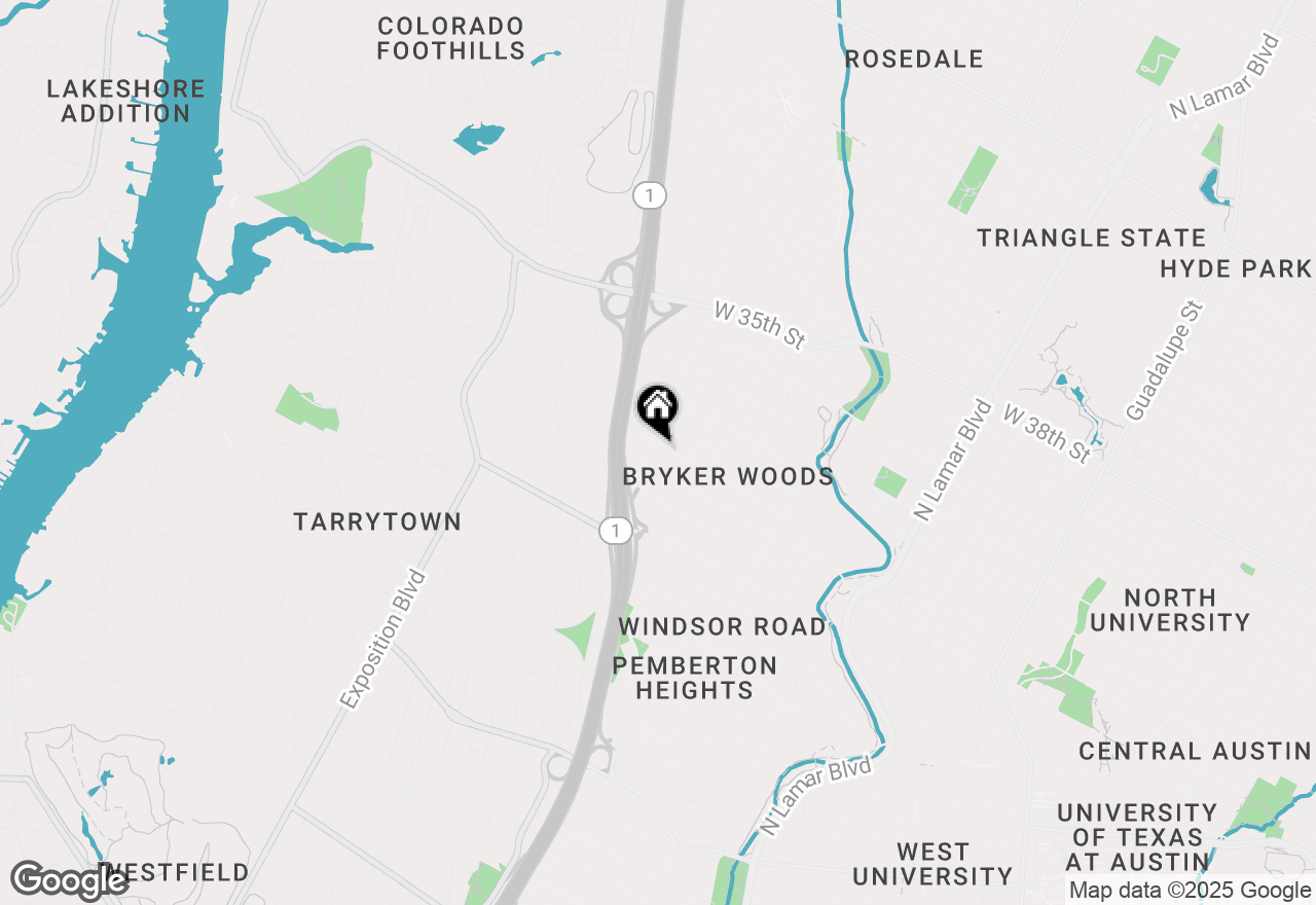 Map of 1805 W 30th St, Austin, TX 78703