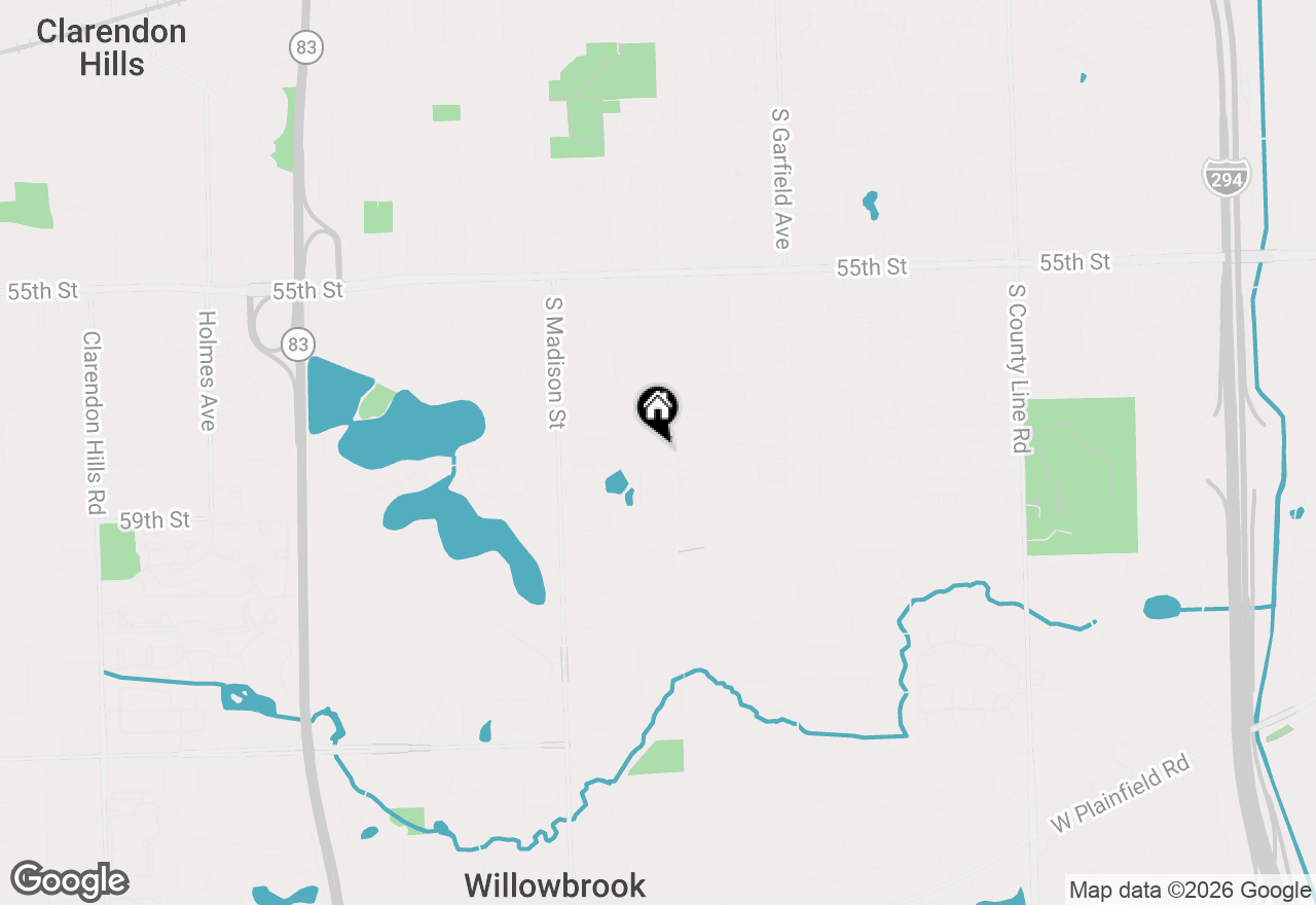 Map of 204 W Grant Village, Hinsdale, IL 60521