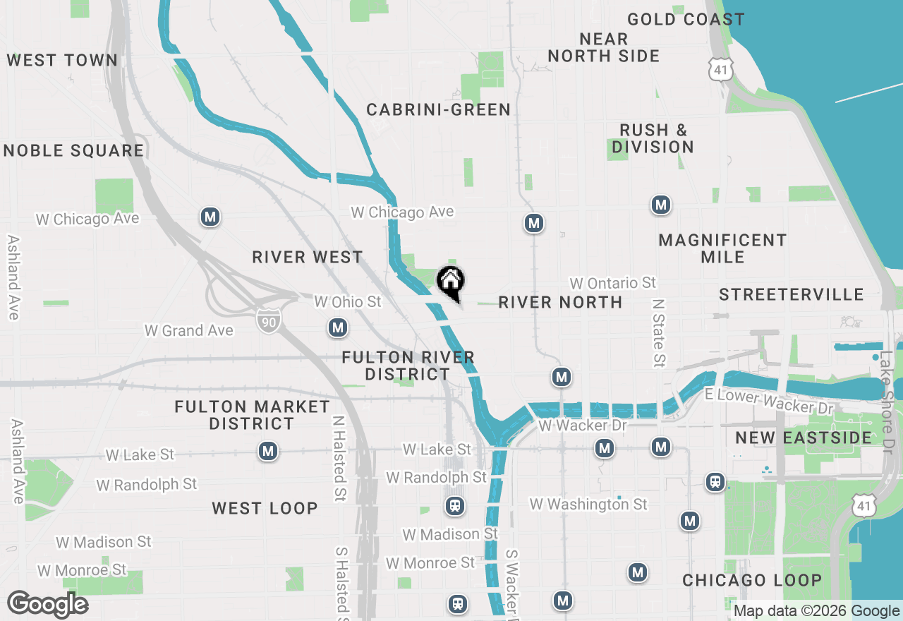 Map of 550 N Kingsbury Street #614, Chicago, IL 60654