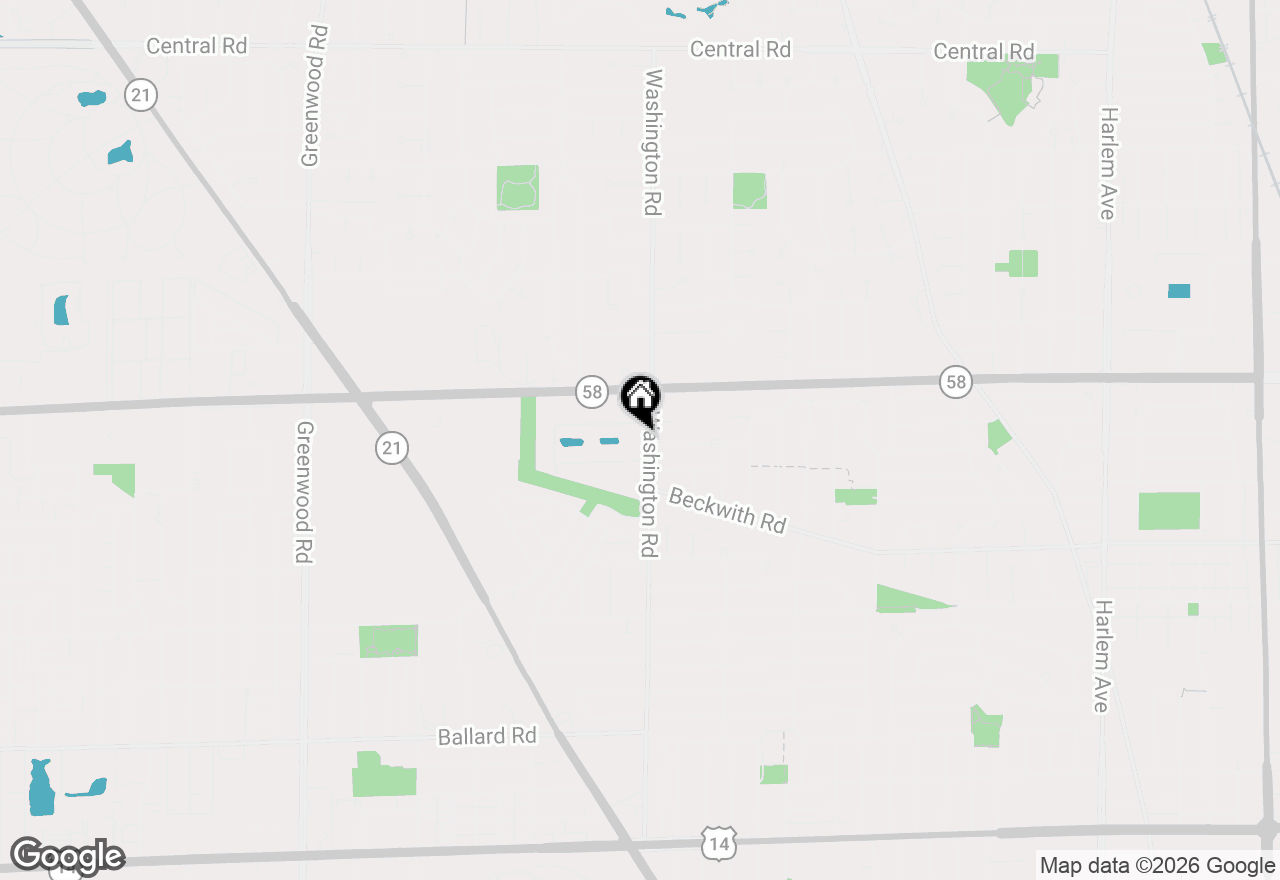 Map of 9500 N Washington Street #505, Niles, IL 60714