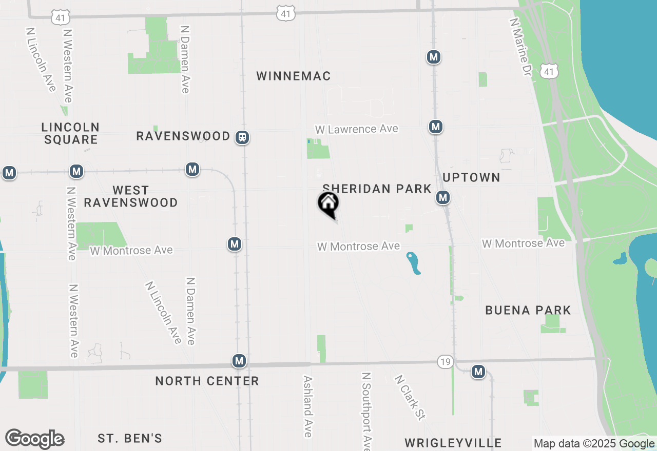 Map of 4445 N Greenview Avenue, Chicago, IL 60640