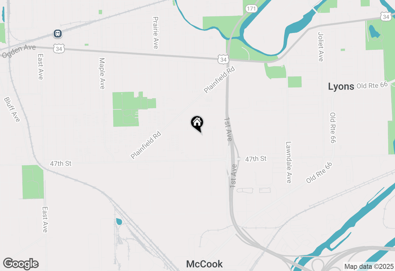 Map of 4531 Pulaski Avenue, Lyons, IL 60534