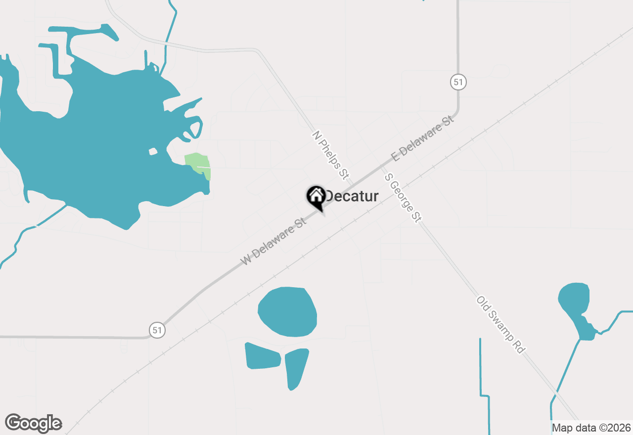 Map of 211 W Delaware Street, Decatur, MI 49045