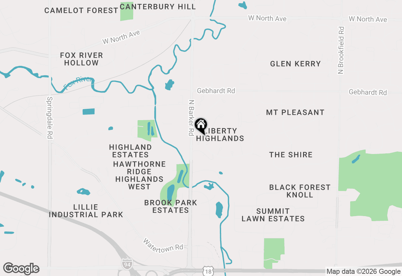 Map of 20300 Yorktown Ct, Brookfield, WI 53045
