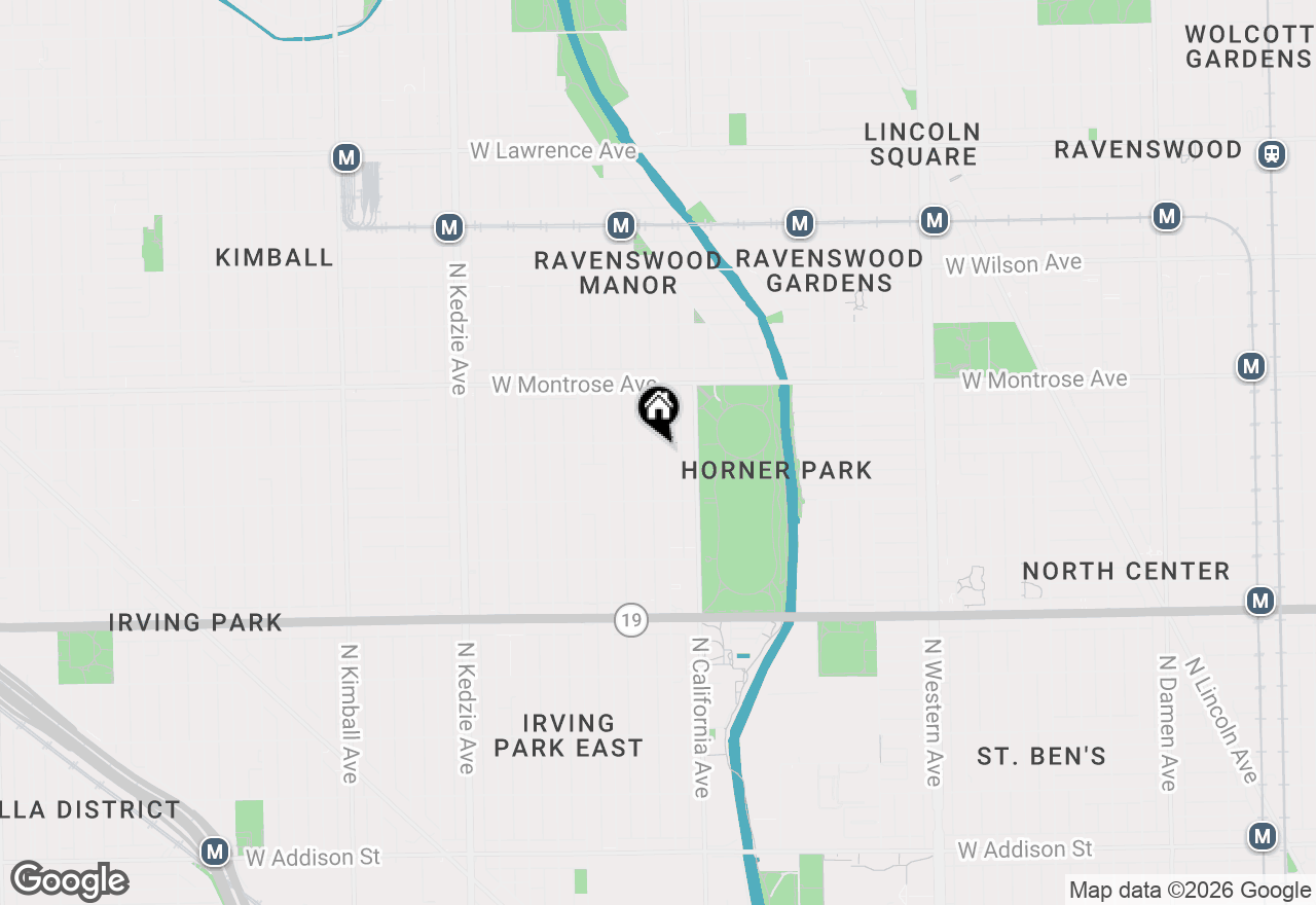 Map of 4250 N Mozart Street #2N, Chicago, IL 60618