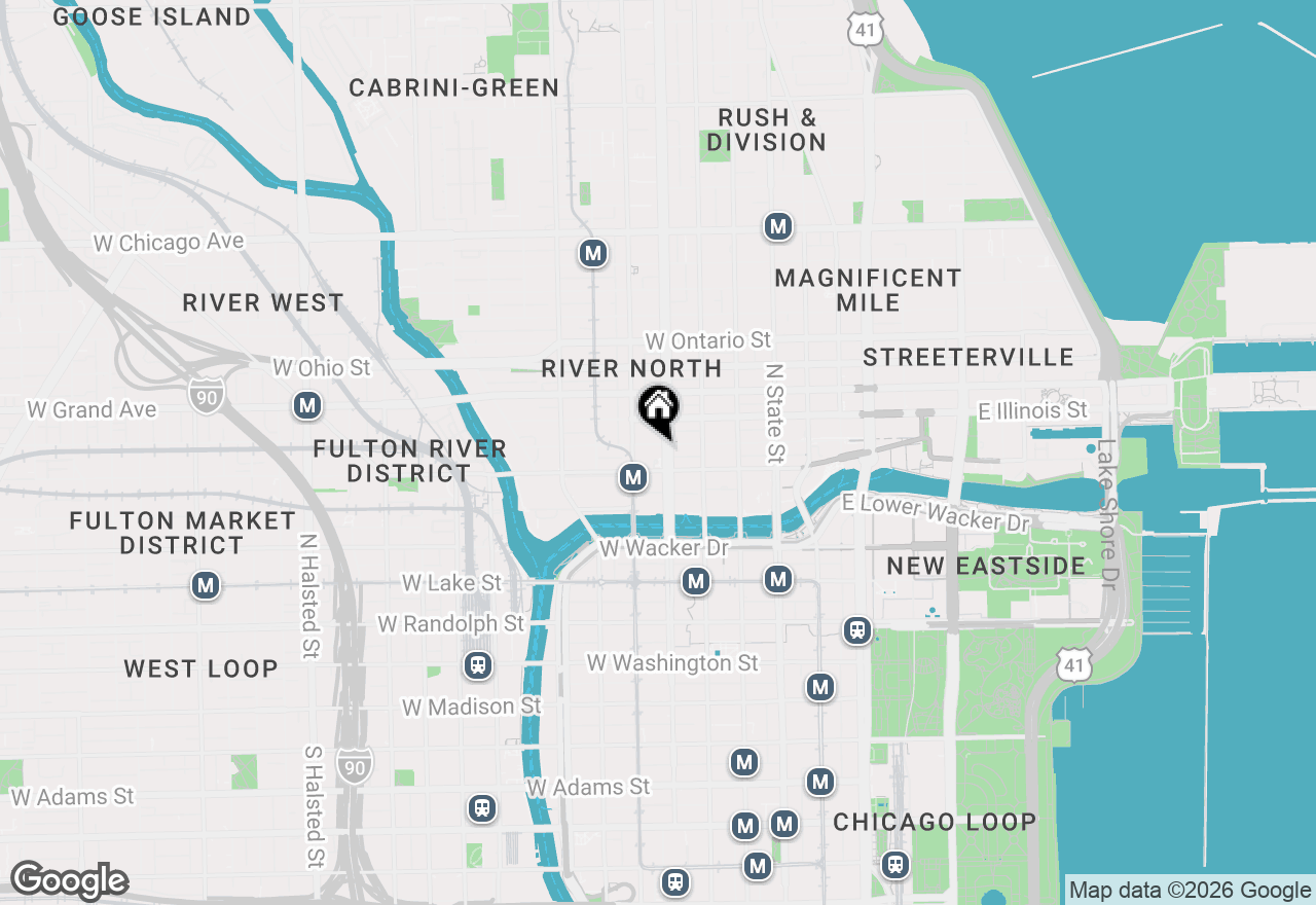 Map of 400 N Lasalle Street #2807, Chicago, IL 60654