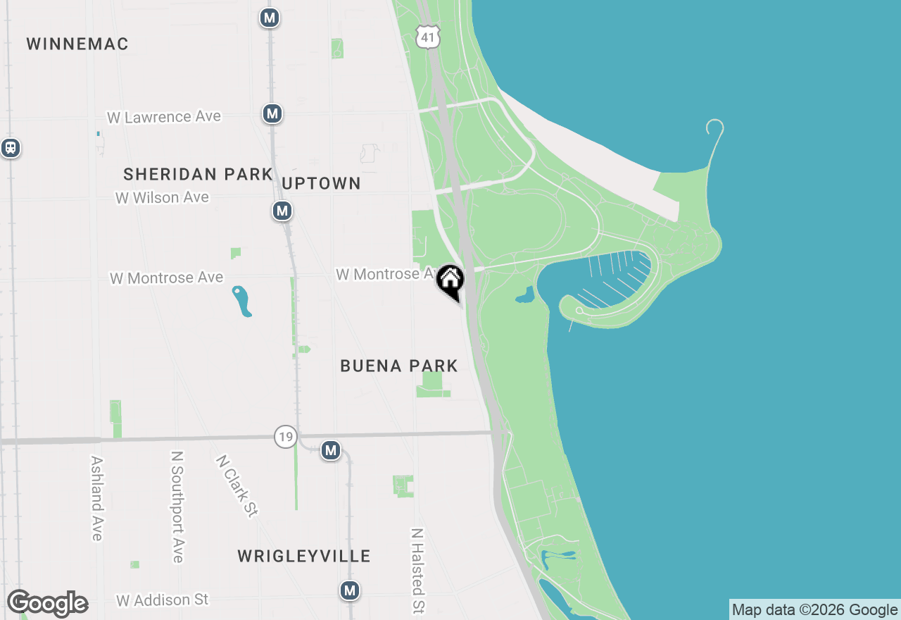 Map of 4250 N Marine Drive #1222, Chicago, IL 60613